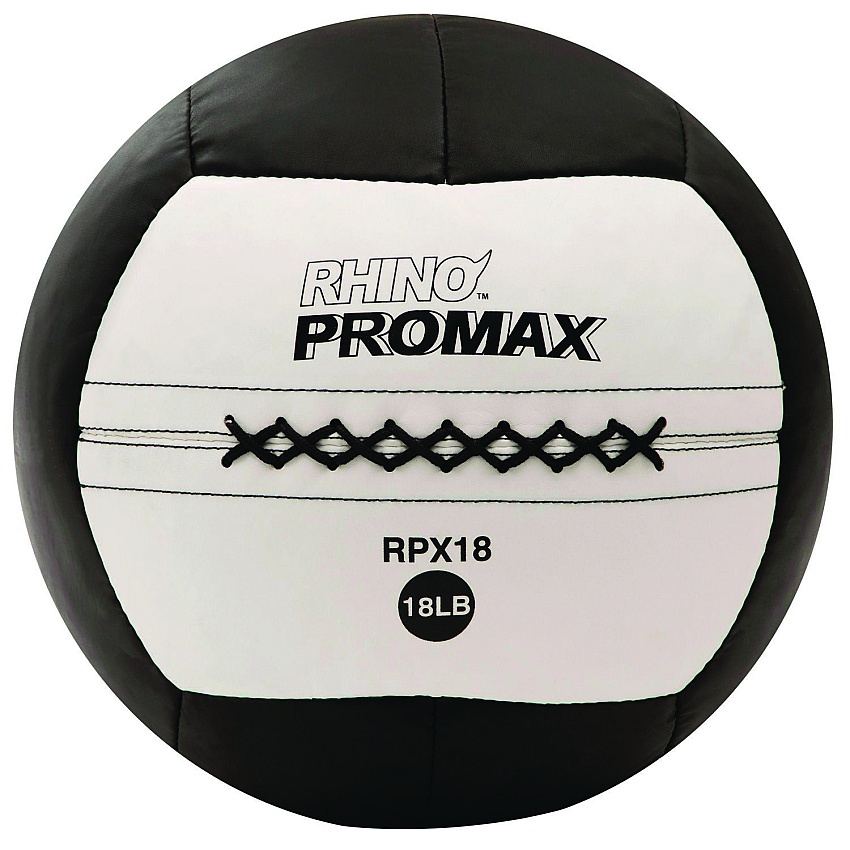 Champion Sports Rhino Promax Medicine Ball, 18 lb, Black (CSIRPX18)