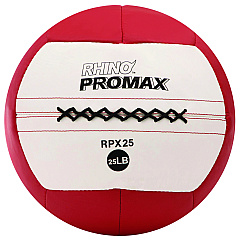 Champion Sports Rhino Promax Medicine Ball, 25 lb, Red (CSIRPX25)