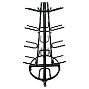 Champion Sports Round Medicine Ball Tree, 31" x 31" x 66.5", Black (CSIRTM1)