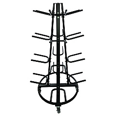 Champion Sports Round Medicine Ball Tree, 31" x 31" x 66.5", Black (CSIRTM1)