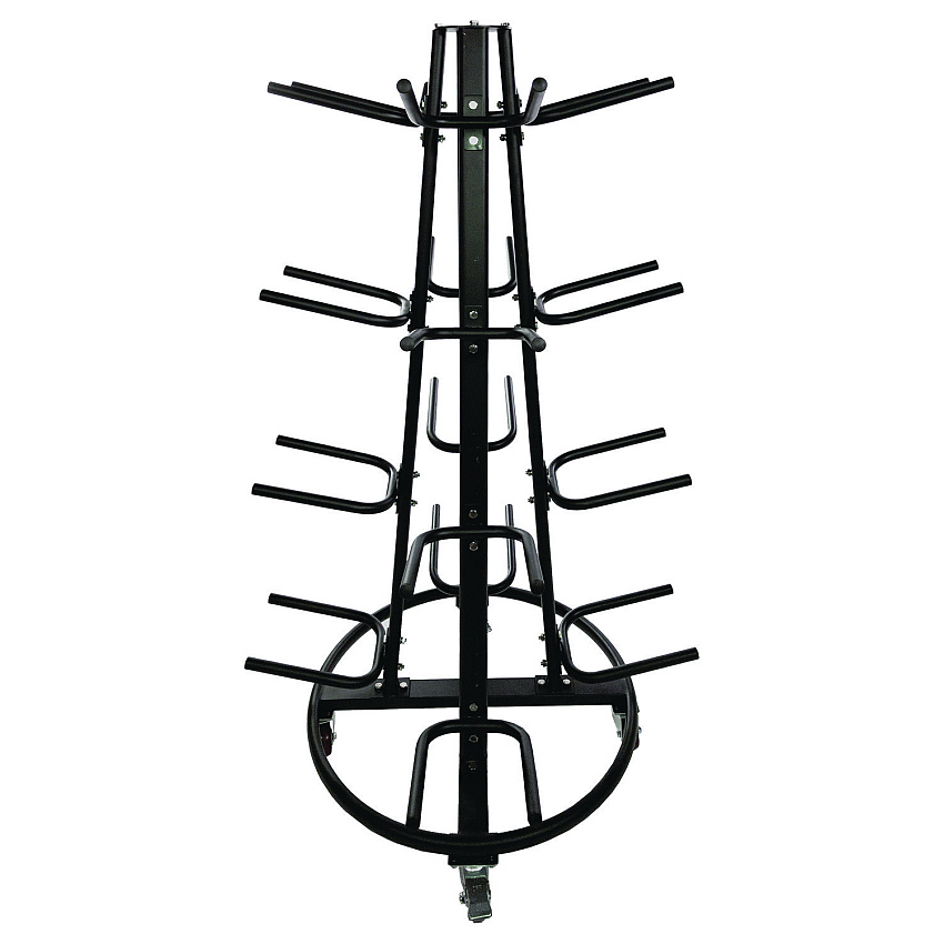Champion Sports Round Medicine Ball Tree, 31" x 31" x 66.5", Black (CSIRTM1)