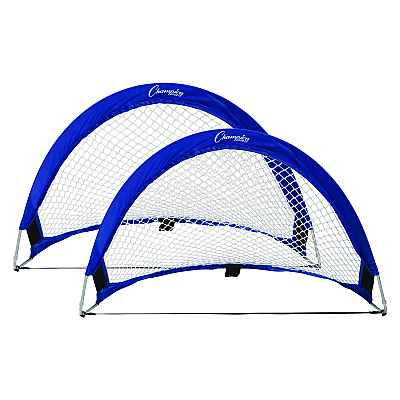 Champion Sports Pop Up Half Moon Goal, 30" x 18", Pair (CSISG3018)