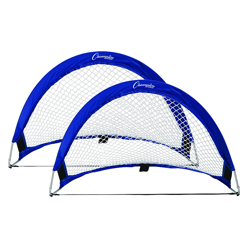 Champion Sports Pop Up Half Moon Goal, 30" x 18", Pair (CSISG3018)
