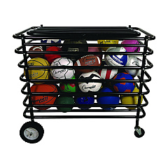 Champion Sports Ultimate Lockable Ball Locker, 24" x 44" x 39", Black (CSIUBX)