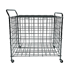Champion Sports Portable Lockable Ball Locker, Metal, 176 lb Capacity, 24 x 39 x 40, Chrome (CSIBLX)