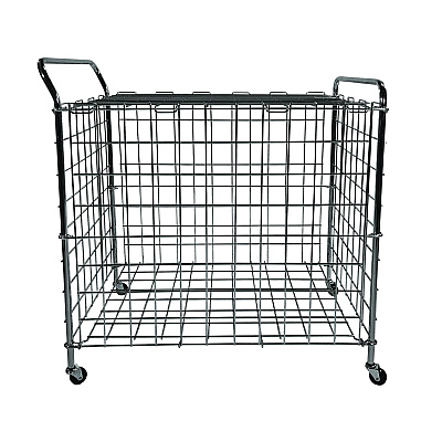 Champion Sports Portable Lockable Ball Locker, Metal, 176 lb Capacity, 24 x 39 x 40, Chrome (CSIBLX)