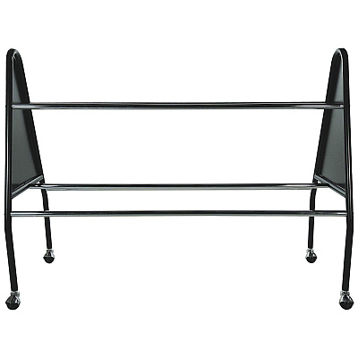 Champion Sports Heavy-Duty Ball Cart, Metal, 132 lb Capacity, 18 x 51 x 38, Black (CSIBRC15)
