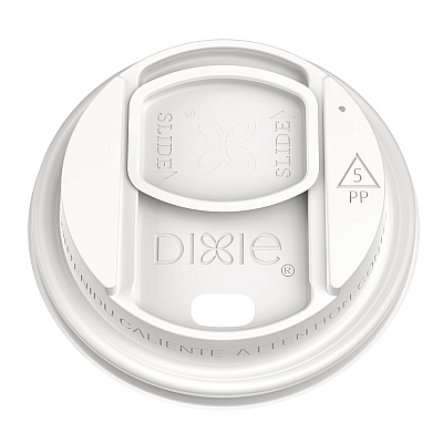Dixie Smart Top Reclosable Lids for Hot Cups, Fits 10 oz to 20 oz Cups, White, 1,000/Carton (DXEDSL9542)