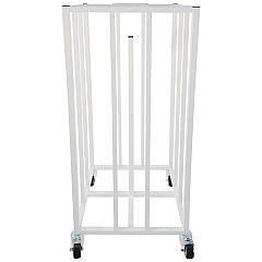 Champion Sports Deluxe Vertical Ball Cage, Fits Approximately 20 Balls, Metal, 20" x 20" x 48", White (CSI20BC)