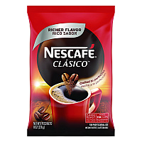Nescaf Clasico Dark Roast Instant Coffee, 8 oz Pouch (NES70948)