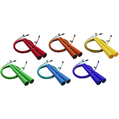 Champion Sports Double Bearing Speed Jump Rope Set, 9 ft, Assorted Colors, 6/Set (CSIXRJ9SET)