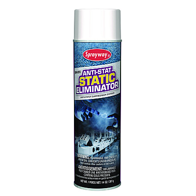 Sprayway Anti-Stat Static Eliminator, 14 oz Aerosol Can, 12/Carton (CGC955)