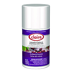 Claire Metered Air Freshener, Mulberry Scent, 7 oz Aerosol Spray, 12/Carton (CGC106)