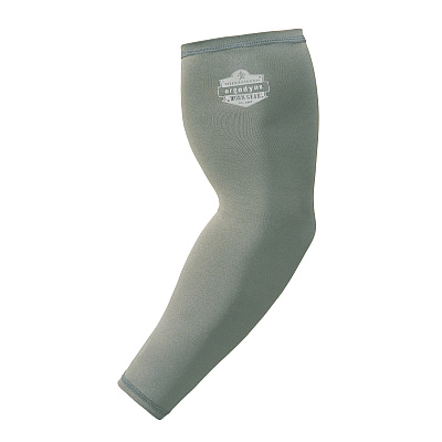ergodyne Chill-Its 6690 Performance Knit Cooling Arm Sleeve, Polyester/Spandex, Medium, Gray, Pair (EGO12187)