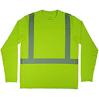 ergodyne Chill-Its 6688 Type R Class 2 Cooling Hi-Vis Sun Shirt with UV Protection, Medium, Lime (EGO12137)