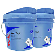 WypAll WetTask Customizable Wet Wiping System, 3.5 gal, Blue, 2/Carton (KCC09361)