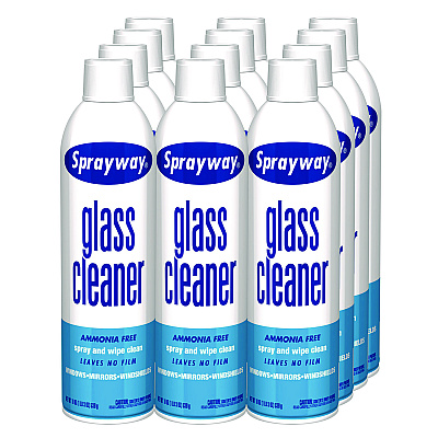 Sprayway Glass Cleaner, 19 oz Aerosol Spray, 12/Carton (CGCSW050)