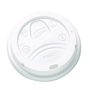 Dixie Dome Drink-Thru Lids, Fits 10 oz to 16 oz Paper Hot Cups, White, 1,000/Carton (DXED9542)