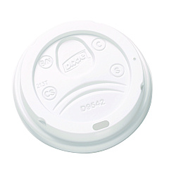 Dixie Dome Drink-Thru Lids, Fits 10 oz to 16 oz Paper Hot Cups, White, 1,000/Carton (DXED9542)