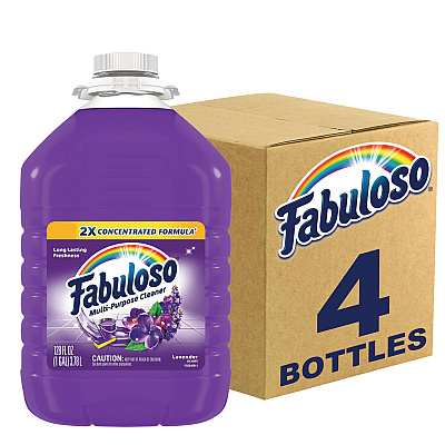 Fabuloso Multi-use Cleaner, Lavender Scent, 1 gal Bottle, 4/Carton (CPC53058)