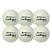 Champion Sports Rhino Skin Luminous Dodgeball Set, 6.3" Diameter, 6/Set (CSIRXLUMSET)
