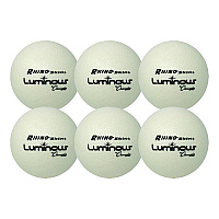 Champion Sports Rhino Skin Luminous Dodgeball Set, 6.3" Diameter, 6/Set (CSIRXLUMSET)