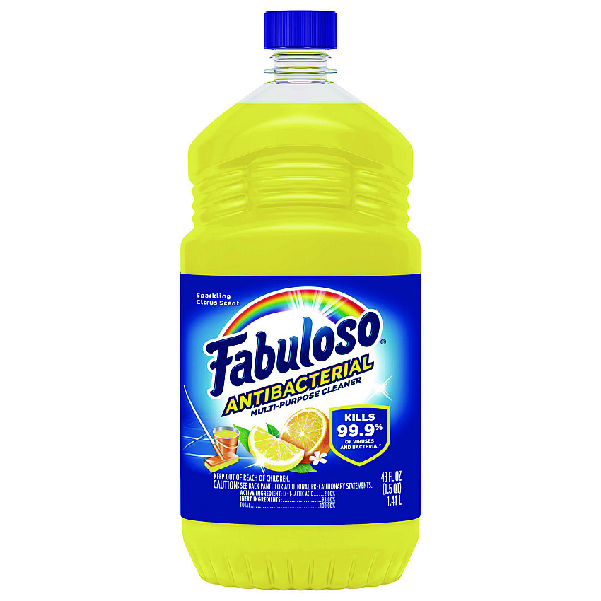 Fabuloso Antibacterial Multi-Purpose Cleaner, Sparkling Citrus Scent, 48 oz Bottle (CPC98557EA)