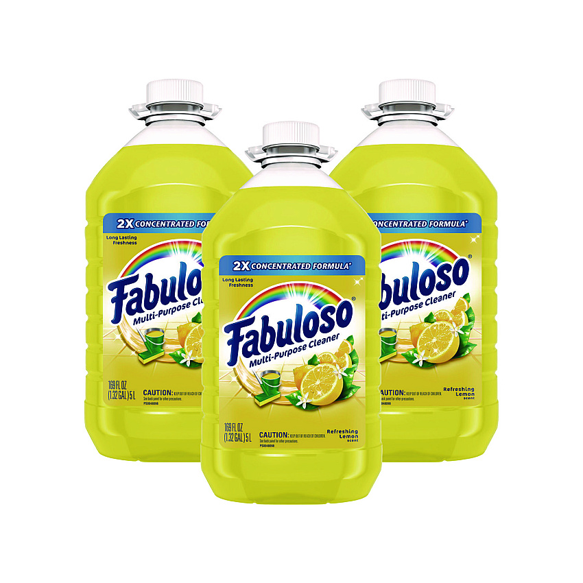 Fabuloso Multi-use Cleaner, Lemon Scent, 169 oz Bottle, 3/Carton (CPC96987)