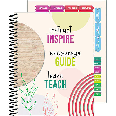Carson-Dellosa Education Teacher Planners, Weekly/Monthly, Two-Page Spread, 11 x 8.5, Multicolor Cover, True to You Theme (CDP105051)