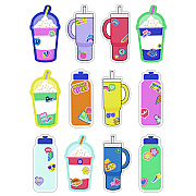 Carson-Dellosa Education Assorted Colorful Cut-Outs, 36-Piece Set, We Stick Together: Cups + Water Bottles, 5.8" x 8", Multicolor (CDP120651)