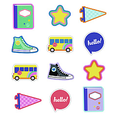 Carson-Dellosa Education Assorted Colorful Cut-Outs, 36-Piece Set, We Stick Together: Hello School, 6" x 6", Multicolor (CDP120652)