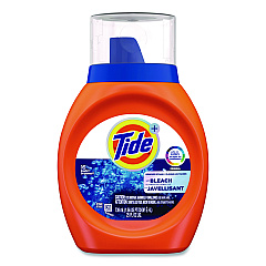 Tide Plus Bleach Alternative Liquid Laundry Detergent, HE Compatible, 16 Loads, Original Scent, 25 oz Bottle, 6/Carton (37373)