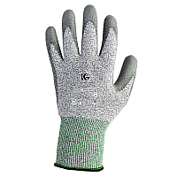 KleenGuard G60 Level 3 Economy Cut Resistant Gloves, Large, Gray/Salt and Pepper, 12 Pairs/Carton (KCC13825)