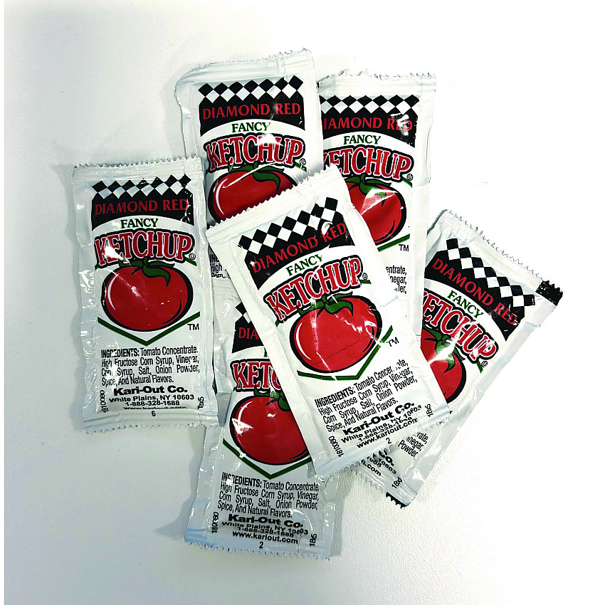 Kari-Out Sauce, Ketchup, 8 g Packet, 1,000/Carton (KOT1810080)