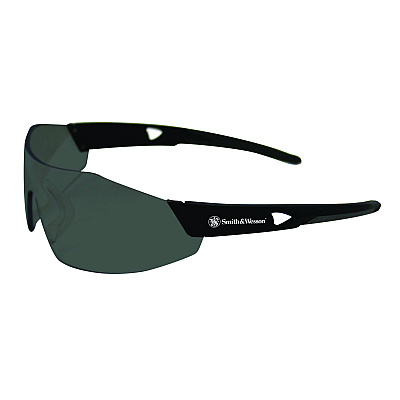 Smith & Wesson 44 Magnum Safety Glasses, Black Frame, Black Lens, 12/Box (KCC23453)