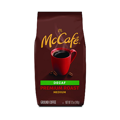 McCafe Ground Coffee, Premium Roast Decaf, 12 oz Bag (GMT5534EA)