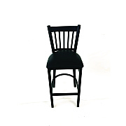 JMC Furniture Cobra Series Barstool, Supports Up to 300 lb, 28.5" Seat Height, Black Seat, Black Back, Black Base (CBBVSBLK)