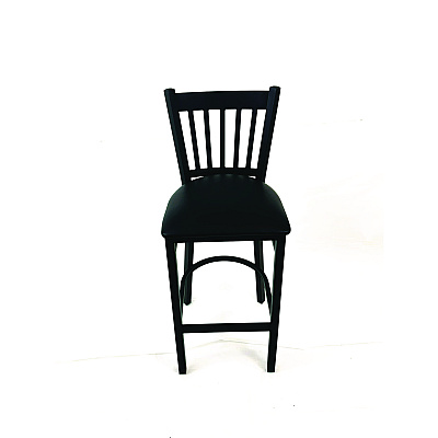 JMC Furniture Cobra Series Barstool, Supports Up to 300 lb, 28.5" Seat Height, Black Seat, Black Back, Black Base (CBBVSBLK)