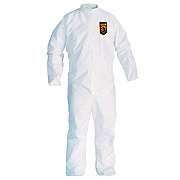 KleenGuard A30 Breathable Splash and Particle Protection Coveralls, 3X-Large, White, 21/Carton (KCC46006)