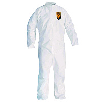 KleenGuard A30 Breathable Splash and Particle Protection Coveralls, 3X-Large, White, 21/Carton (KCC46006)