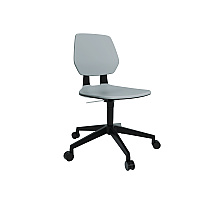 Safco Commute Task Chair, Supports Up to 275 lbs, 18.25" to 22.25" Seat Height, Gray Seat, Gray Back, Black Base (SAF7825GR)