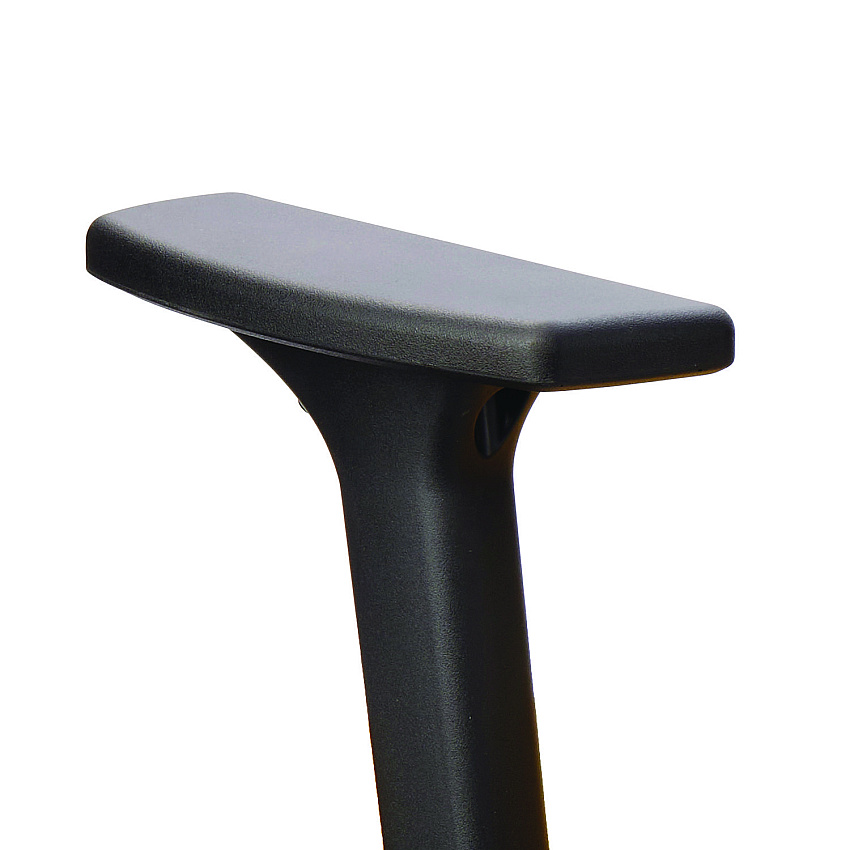 Safco Commute Chair T-Bar Arm Set, Black, 2/Set (SAF7829BL)