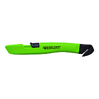 Westcott Safety Ceramic Blade Box Cutter, 0.5" Blade, 5.7" Plastic Handle, Green (ACM17969)