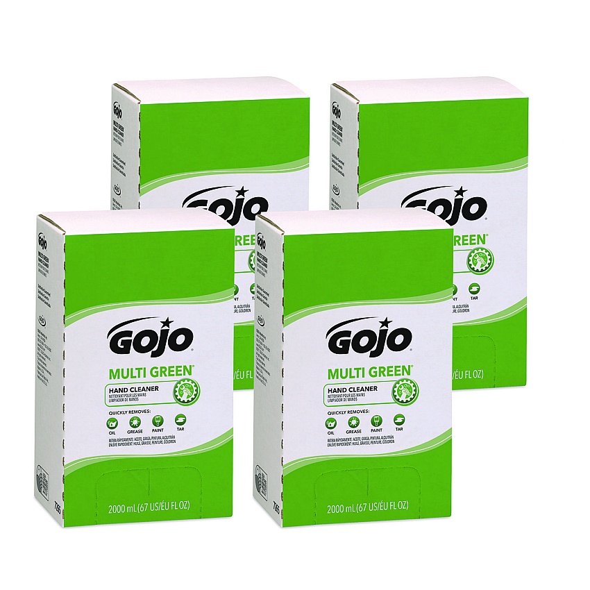 GOJO MULTI GREEN Hand Cleaner Refill, Citrus Scent, 2,000 mL, 4/Carton (GOJ7265)