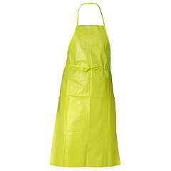 KleenGuard A70 Chemical Spray Protection Aprons, Polyethylene-Coated Fabric, One Size Fits Most, Yellow, 100/Carton (KCC97790)