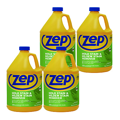 Zep Commercial Mold Stain and Mildew Stain Remover, 1 gal, 4/Carton (ZPEZUMILDEW128C)