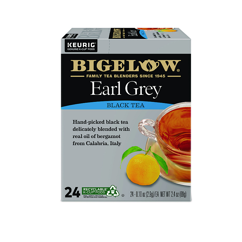Bigelow Earl Grey Tea K-Cup Pack, 24/Box, 4 Box/Carton (GMT6082CT)