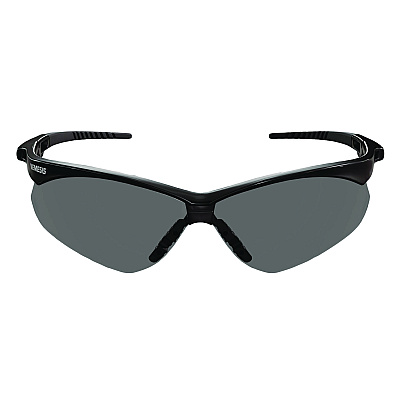 KleenGuard V30 Nemesis VL Safety Glasses, Black Frame, Smoke Lens, 12/Carton (KCC55391)
