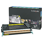Lexmark X748H1YG Return Program High-Yield Toner, 10,000 Page-Yield, Yellow