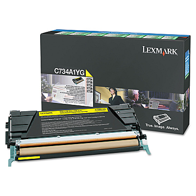 Lexmark X748H1YG Return Program High-Yield Toner, 10,000 Page-Yield, Yellow